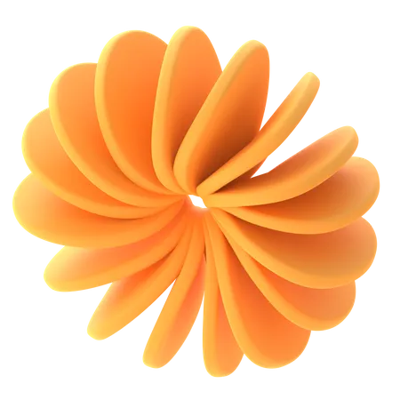 Circle Spiral Shape  3D Icon