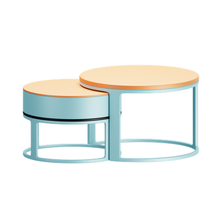 円形テーブル  3D Icon