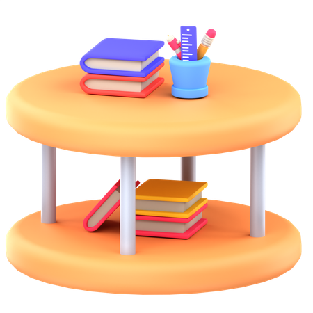 Circle Table  3D Icon