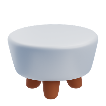 Circle Table  3D Icon