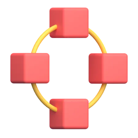 Circle Vector Path  3D Icon