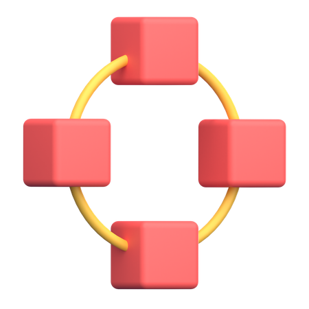 Circle Vector Path  3D Icon