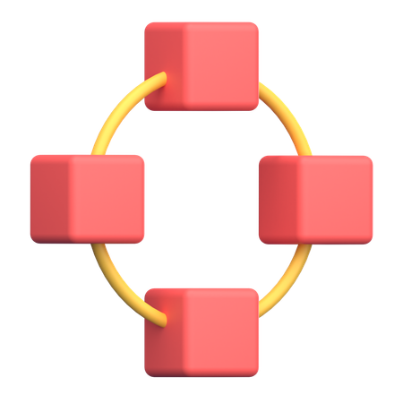 Circle Vector Path  3D Icon