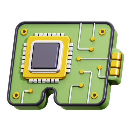 Circuit board  3D Icon