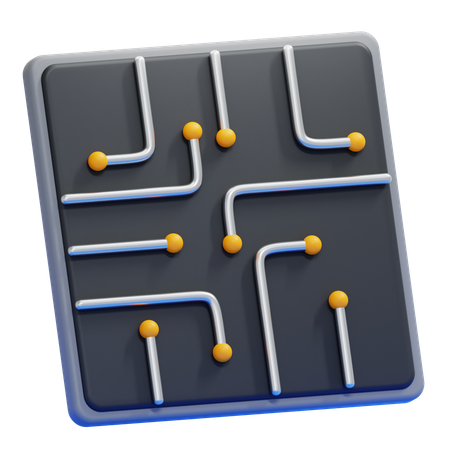회로 기판  3D Icon