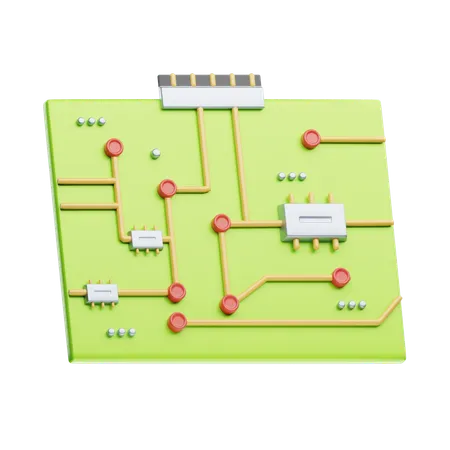 Circuit Board  3D Icon