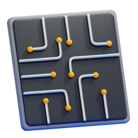 Circuit Board  3D Icon