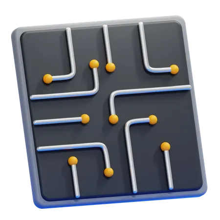 Circuit Board  3D Icon