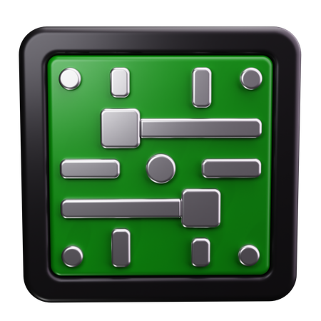 Circuit Board  3D Icon