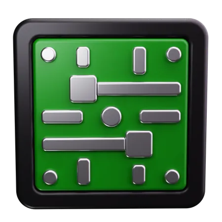 Circuit Board  3D Icon