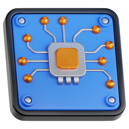 Circuit Board  3D Icon