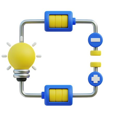 Circuito elétrico  3D Icon