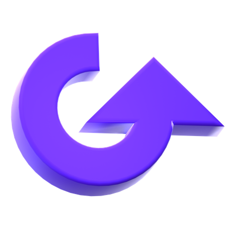 Circulaire à droite  3D Icon