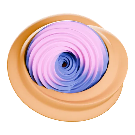 Circular abstract shape  3D Icon