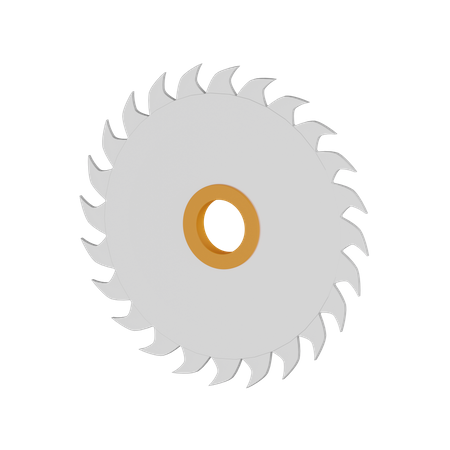 Circular Blade 3D Icon