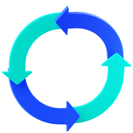 Circular Chart  3D Icon