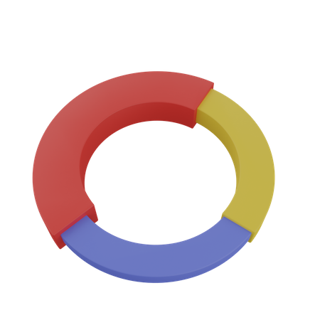 Circular Chart  3D Icon