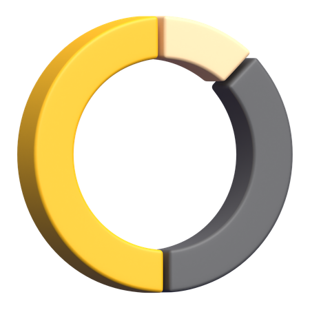 Circular Chart  3D Icon