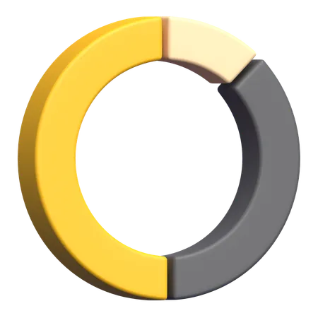 Circular Chart  3D Icon