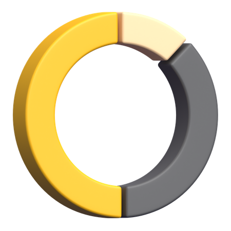 Circular Chart  3D Icon