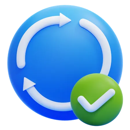 Circular Checkmark  3D Icon