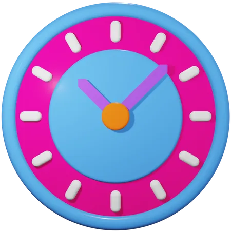 Circular Clock  3D Icon