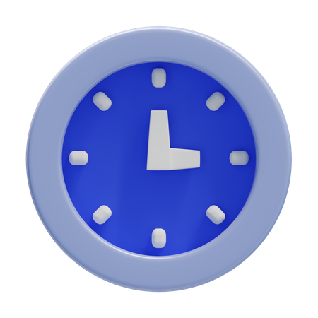 Circular Clock  3D Icon