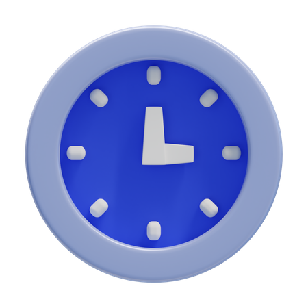 Circular Clock  3D Icon