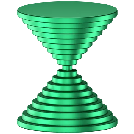 Circular Cone Abstract Shape  3D Icon