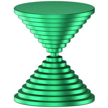 Circular Cone Abstract Shape  3D Icon