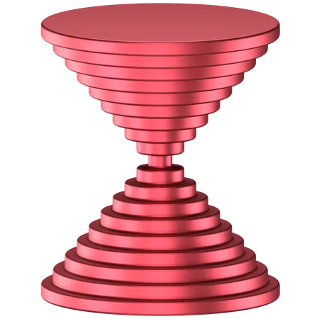Circular Cone Abstract Shape  3D Icon