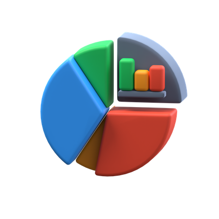 Circular Graph  3D Icon