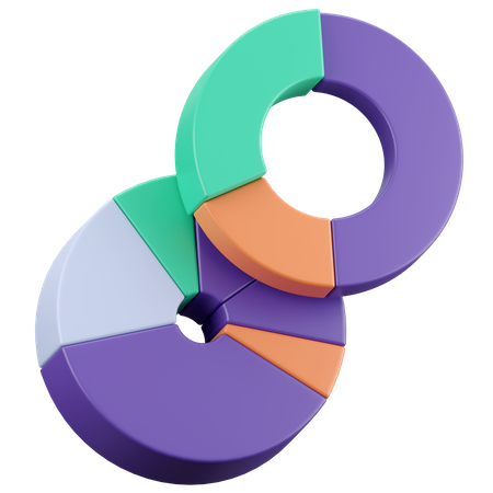 Circular Graphs  3D Icon