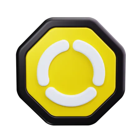 Circular Intersection  3D Icon