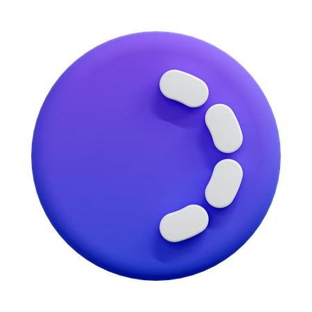 Circular Loading Segments  3D Icon