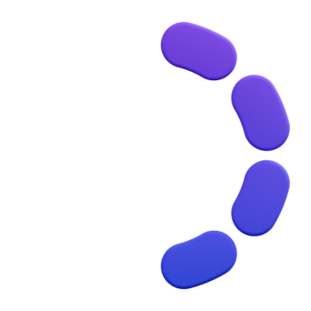 Circular Loading Segments  3D Icon