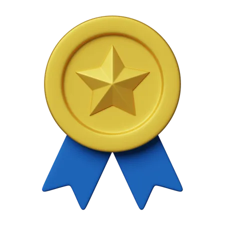 Circular medal 3D icon  3D Icon