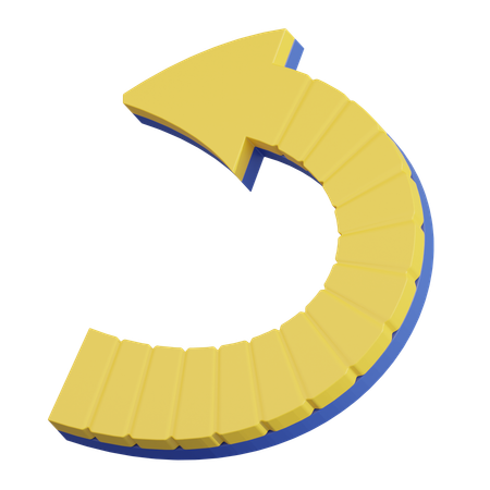 Circular Motion Arrow  3D Icon