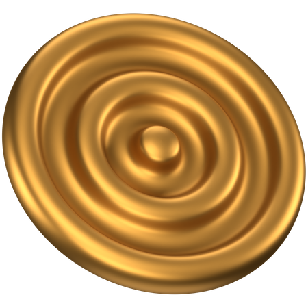 Circular Plate Abstract Shape  3D Icon