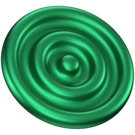 Circular Plate Abstract Shape  3D Icon