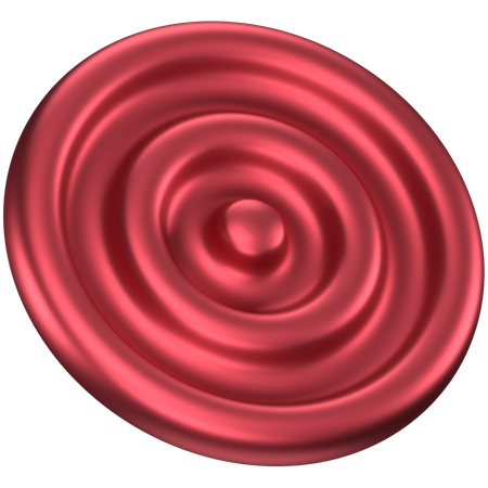 Circular Plate Abstract Shape  3D Icon