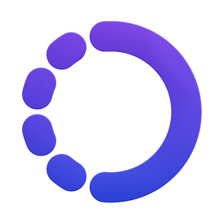 Circular Progress Ring  3D Icon
