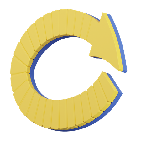 Circular Reload Arrow  3D Icon