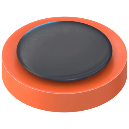 Circular Shadow Button  3D Icon