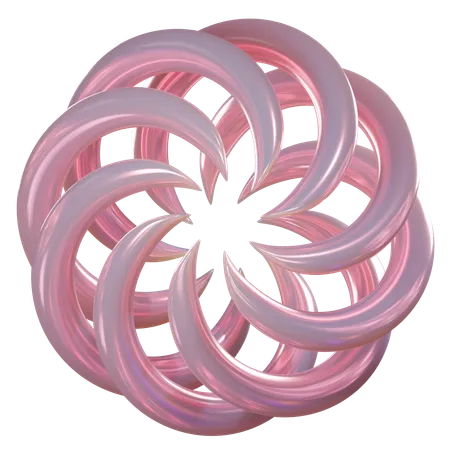 Circulo abstracto  3D Icon