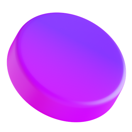 Círculo Forma Gradiente Abstrata  3D Icon