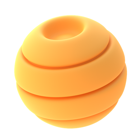 Forma de bola circular  3D Icon