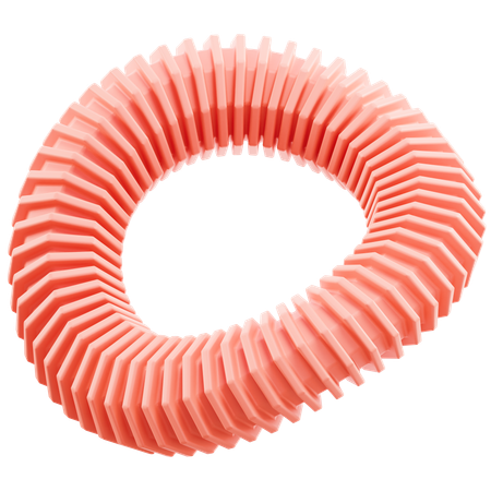 Círculo de donut  3D Icon