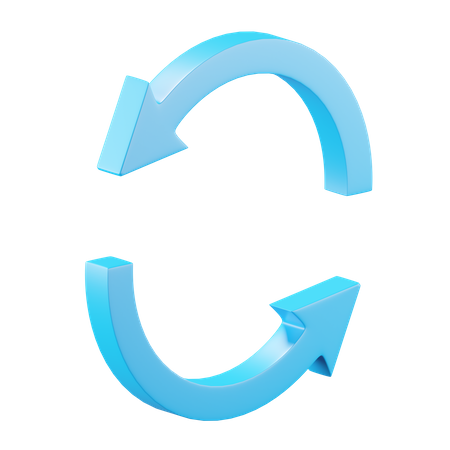 Flecha circular  3D Icon