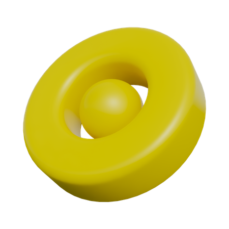 Círculo forma abstracta  3D Icon